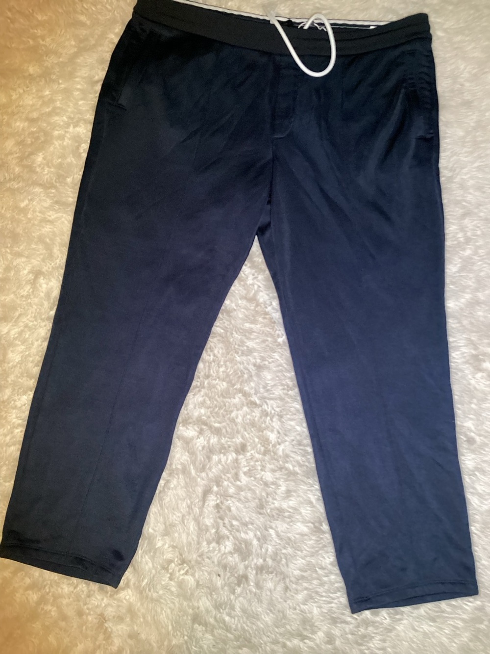 Vince Men's Navy Stretch Knit Drawstring Pants size XXL